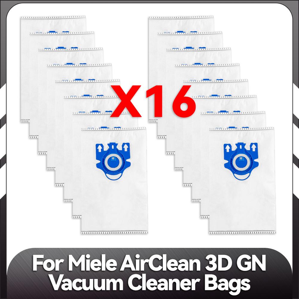 3D Airclean пылесборники сменные для мешков пылесоса Miele Gn, для Miele Classic C1, Complete C1 C2 C3 S227 S240 S270 S400