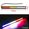 1pcs Car Led 14cm 17cm 1Row COB Fog Lantern Daytime Running turn Signal Light Auto Waterproof Brake License Plate Lamp Bar 12V