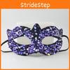 Sparkling Pvc Small Mask With Handcraft Elements For Halloween Parties Cosplay