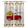 Ферма Подсолнух Винтажный Грузовик Ретро Деревянные Доски Блэкаут Шторы Для Кухни Спальни Детской Комнаты Оконные Шторы для Гостиной