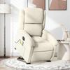 VidaXL Electric Massage Recliner, Relaxation Chair with Adjustable Backrest and Footrest, Seat of 3204342