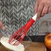 1pcs Multifunctional Rotary Manual Egg Beater Mixer Mini Plastic Kitchen Egg Whisk Bake Tool Egg Agitator Silicone Eco-Friendly