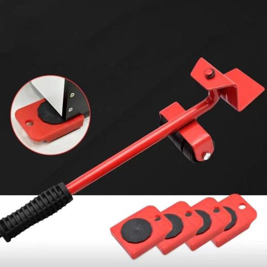 Universal Wheel Furniture Lift Tool Furniture Moving Slider with 4 Heavy Duty Appliance Rollers for Hardwood Floors Effortless Relocation Tool