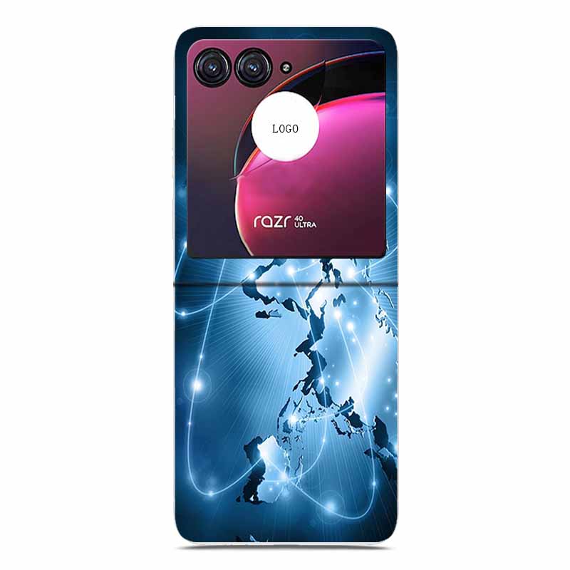 Чехол для телефона Motorola Razr 50 Ultra Case 50Ultra Прозрачный Пластик / ПК Жесткий Coque Для Moto Razr Plus 2024 Складной Чехол 6.9" Funda