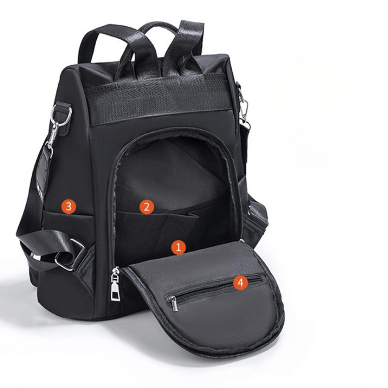 Противоугонный модный износостойкий рюкзак для отдыха и путешествий, женский рюкзак из ткани Оксфорд с цветочной вышивкой, школьная сумка для девочек