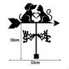 Флюгер Указатель направления ветра животное декоративный железный садовый художественный декор, измерительный инструмент