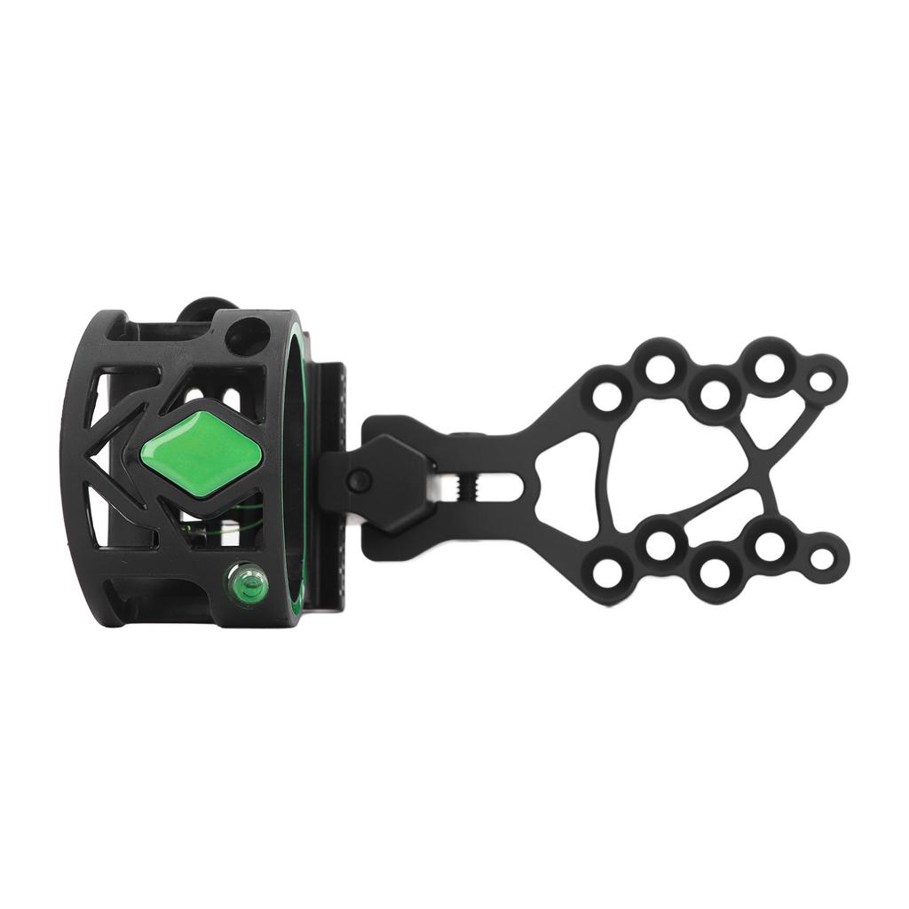 Archery Sight 5 Pin Bow Sight Aluminum Alloy Microadjustment with Adapter for Outdoor Archery Shooting