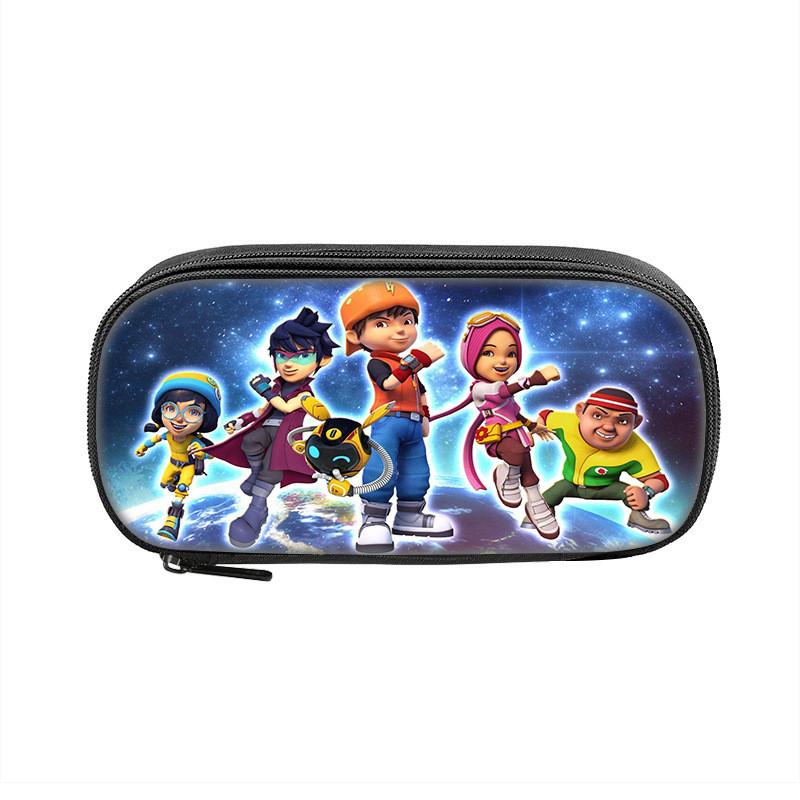 Пенал Boboiboy для детей, нейлоновая сумка для хранения с мультяшным дизайном