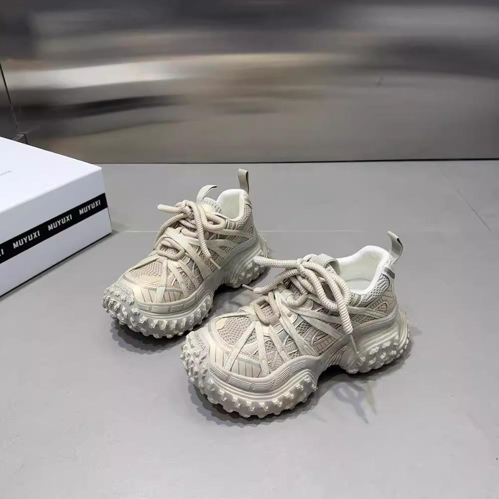 Женская вулканизированная обувь, дышащая обувь для папы, женские осенние новые ретро-кроссовки с толстой подошвой, увеличивающие рост, для женщин