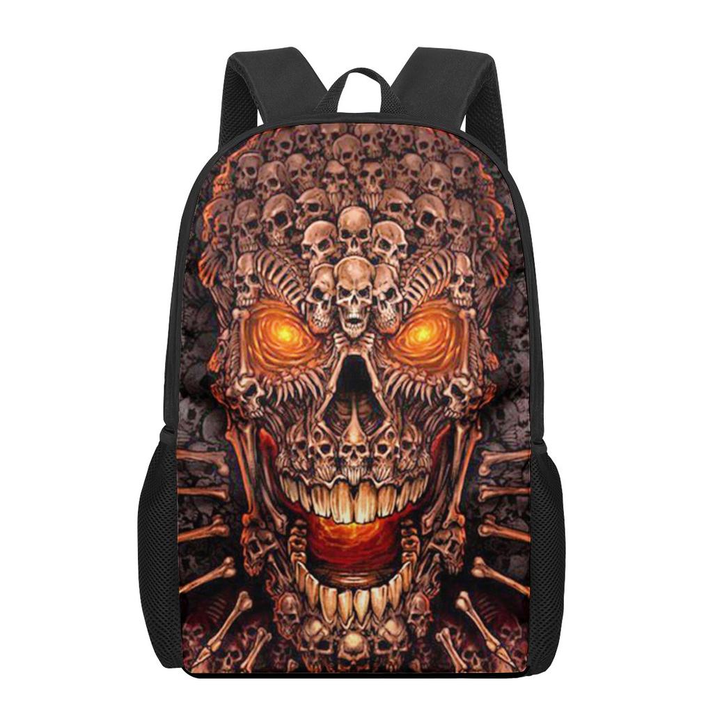 Креативный готический череп с принтом подростков повседневные сумки через плечо для мальчиков и девочек школьные сумки для женщин и мужчин дорожные рюкзаки для ноутбука