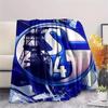 1PC Schalke 04 Print Flannel Blanket, High quality Comfortable for All Seasons, Home Decor, Warmth and Comfort, Perfect for Christmas Gifts147