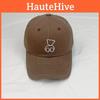 Bear Duck Embroidery Cap Encircle Female Curved Eaves Outdoor Breathable Shade