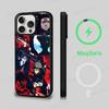Anime Black C-Clover Phone Case Magnetic Case For IPhone 16 14 13 12 11 15 Pro Max Plus For Magsafe Wireless Charge Cover