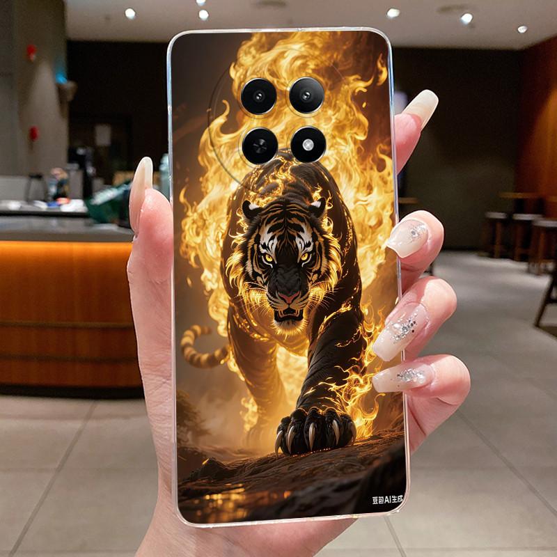 Прозрачный чехол из ТПУ для Realme 13 13+ 5G Чехол Роскошный Дракон Милый Крутой Мальчики Девочки Задняя крышка Для Realme 13 Plus 5G Чехол для телефона