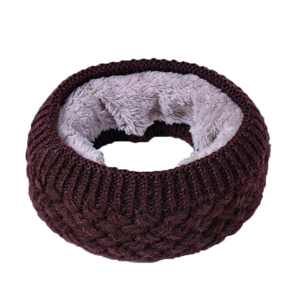 Men Women Thick Neck Gaiters Soft Neckerchief Knitted Scarf Snood Neck Warmer Autumn Winter Thermal