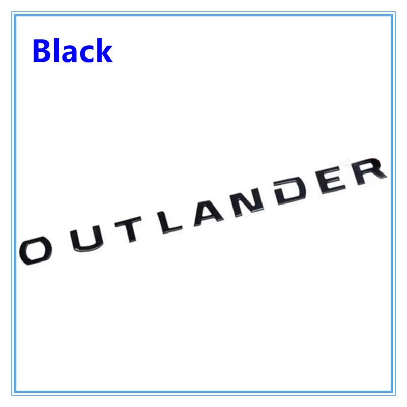 3D Буквы Капот Эмблема Логотип Значок Наклейки на автомобиль Стайлинг Аксессуары для автомобиля Текст для Mitsubishi Outlander ABS Chrome