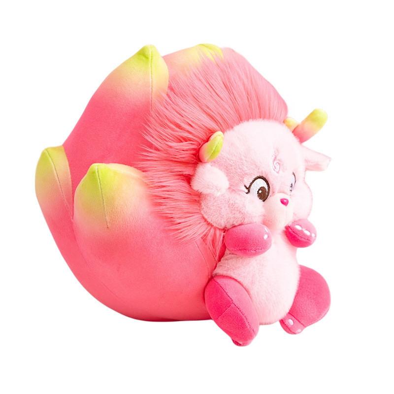 Cute Fruit Dragon Plush Pillow Toy Great For Gifting Enhancing Bedroom Comfort