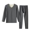 Men's Thermal Underwear Set Long Johns Fleece Lined Base Layer Set Cold Weather Top And Bottom for Winter