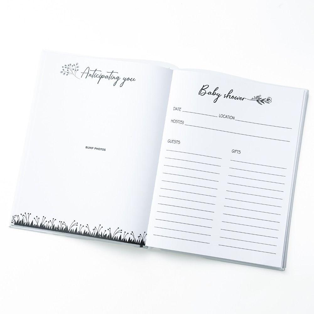 Photo Inserts Baby Milestone Book Simple Design Pregnancy Memory Record Baby Memory Book Keepsake