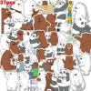 Vibrant 37pcs We Bare Bears Waterproof Graffiti Stickers For Luggage And Electronics
