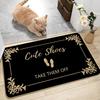 Funny Welcome Mats Please Take Off Your Shoes Floor Decorative Carpet Non-slip Easy Clean Rug Room Home Office Washable Doormats