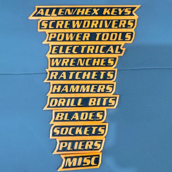 1/10/12 шт. Магнитная этикетка для ящика с инструментами Легко читаемая 3D Магнитный органайзер для ящика с инструментами Бирка Многофункциональная Мини-ящики для инструментов Маркер Организационная этикетка