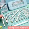 Multi-function Set of Rulers and Compasses for Exams