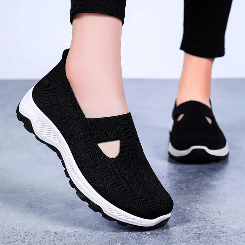 Весенние и осенние новые женские туфли 2025 года на платформе, популярные товары, удобная женская обувь для работы, женская обувь на плоской подошве