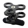 Тройной шаровой зажим с 3 отверстиями, подводный кронштейн для дайвинга, для фотофонаря, алюминиевые фонари для дайвинга, шарообразный зажим-бабочка