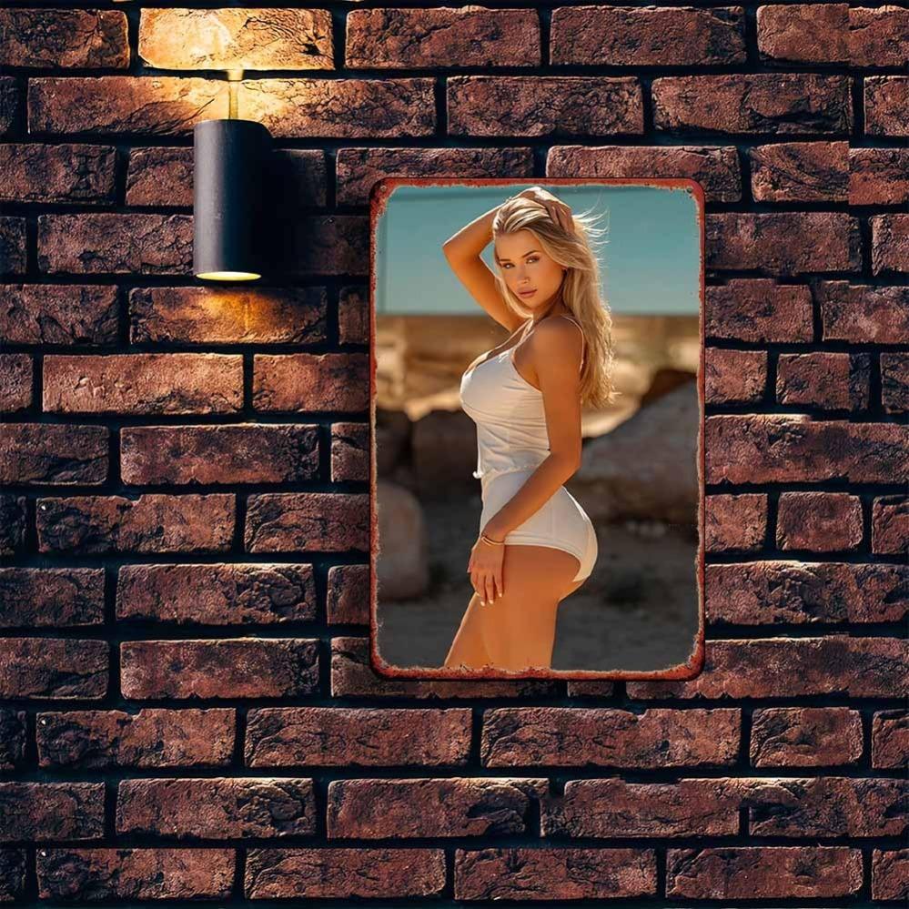 Металлический настенный декор JIT Sunshine Beach Beauty - Декор для улицы и помещения для спальни, бара, гаража, сада