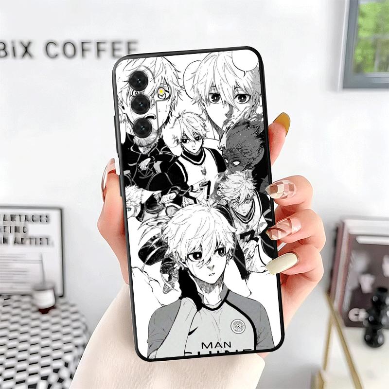 Blue L-Locks Nagi Seishiro Soft Phone Case for Samsung A17 A37 A57 A16 A26 A36 A56 A15 A25 A35 A55 A14 A24 A34 A54 A13 A23 A33 A