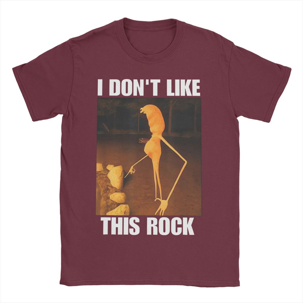 Men Women TShirt I Dont Like This Rock Casual Pure Cotton Tee Shirt Short Sleeve Marcus The Worm T Shirt Crew Neck Tops Adult