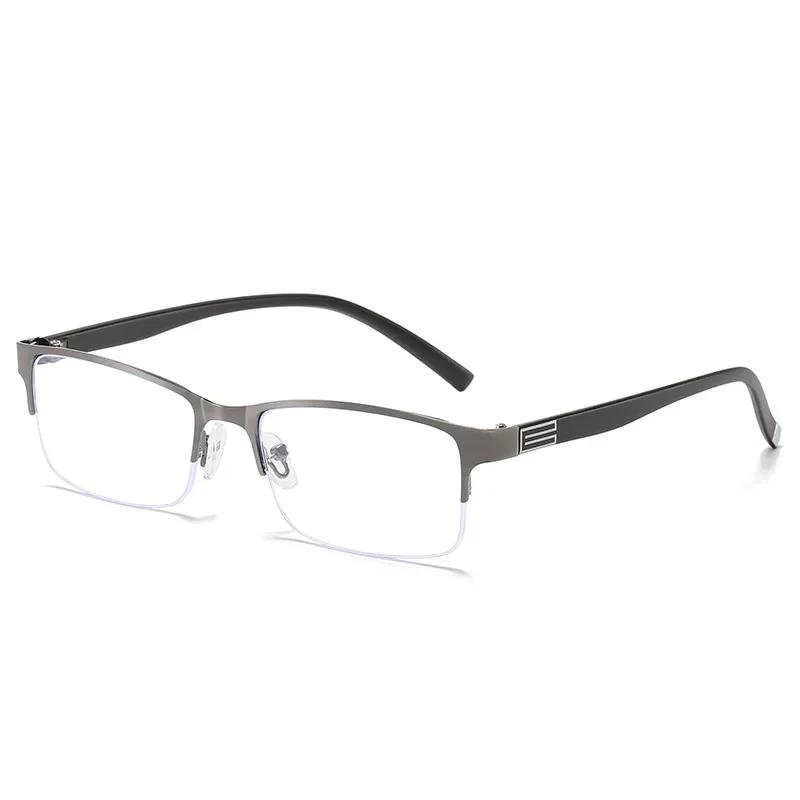 Mens Bifocal Reading Glasses Business Style Progressive Vision Adjustment Eyeglasses for Near Far Sight Presbyopia