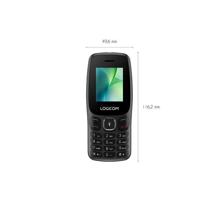 Téléphone Portable Basique Logicom Posh 405 1,77 Double SIM 48 Mo Noir