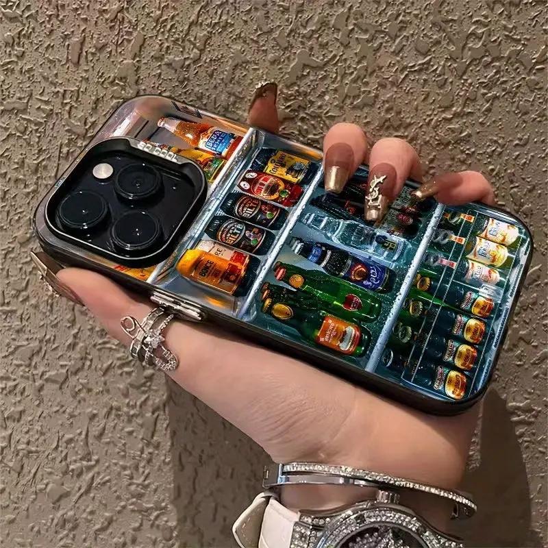 Чехол для телефона с рисунком ледяного сундука и напитков для iPhone 16 15 14 13 12 11 17 Air Pro Max 16 Plus 7 8 Plus X XR XS Max Задняя крышка