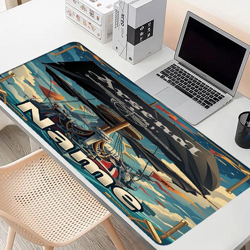 Custom Name Personalized Arsenal F.C Pattern Mousepad, Laptop PC Desk Mat, Decorative Desk Mat for Home Keyboard Pad Gift
