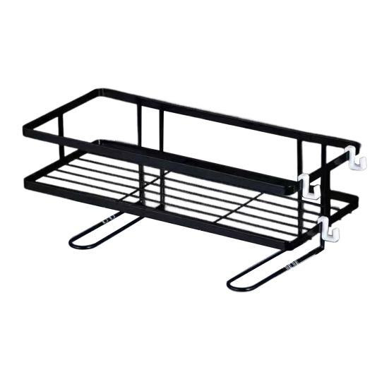 Органайзер для туалета, полка для хранения вещей, устойчивая к коррозии, прочная, несущая способность, не требующая сверления, полка для туалета