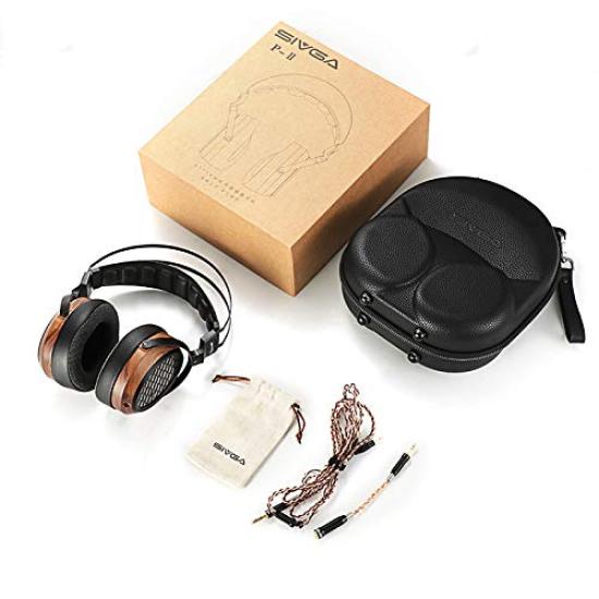 SIVGA Open Type Wired Wooden Planar Magnetic Field Driven Headphones P-II