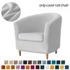 2pcs/set Velvet Club Chair Covers Stretch Armchair Slipcover Sofa Cover with Seat Cushion Cover for Tub Bar Counter Living Room