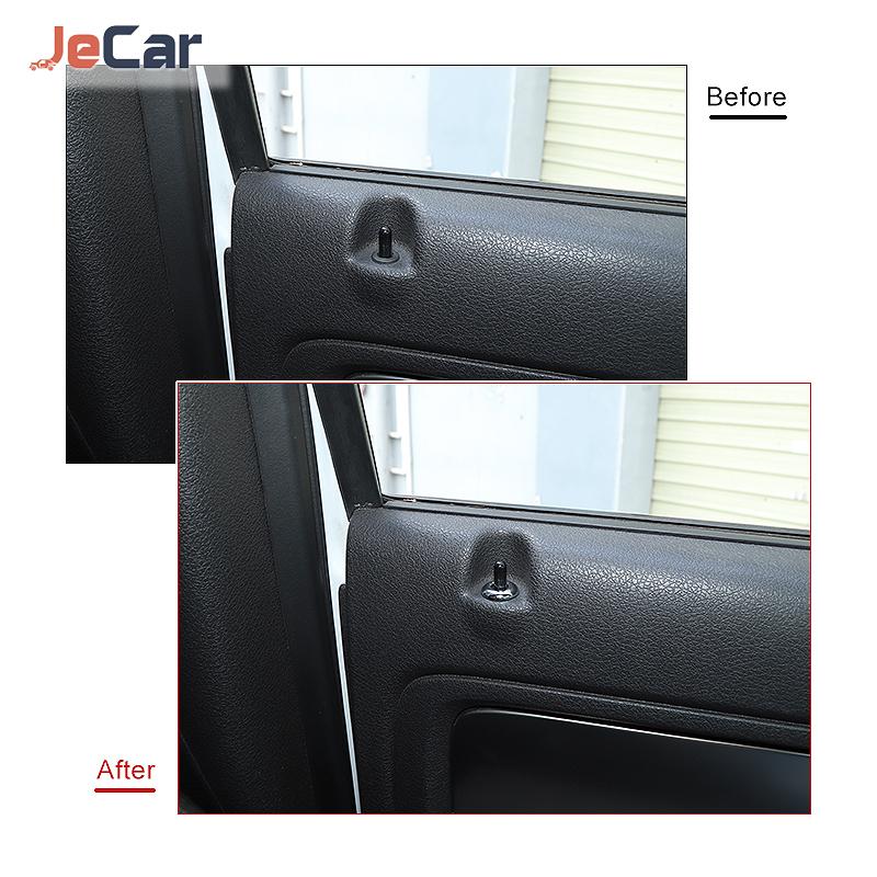 Car Door Lock Bolt Pin Lift Protect Decoration Cover Sticker For Ford F150 Raptor 2009-2014 F150 Up Interior