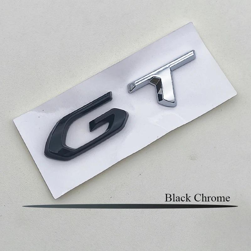 OVII3 3D ABS Logo GT Emblem Letters Car Trunk Badge For Peugeot 208 2008 201 206 508 5008 207 408 4008 3008 308 GT Sticker Accessories