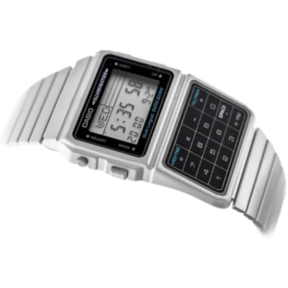 Casio CASIO DATA BANK DATA BANK Унисекс часы DBC-611-1DF Серебристый Зарубежная модель [Часы] Реимпортировано