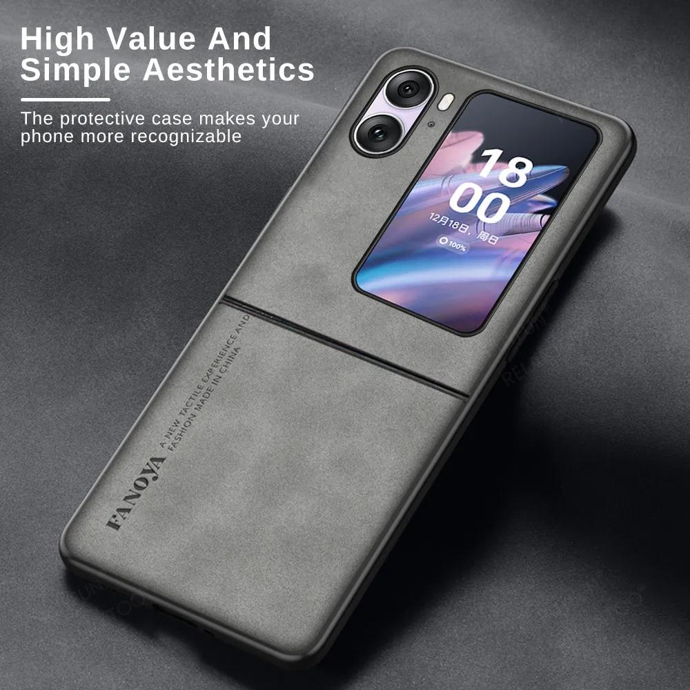 Lambskin Leather Case For OPPO Find N2 N3 Flip 5G FindN2 N3 Flip CPH2437 PGT110 Camera Shockproof Soft Bumper Cover Coque
