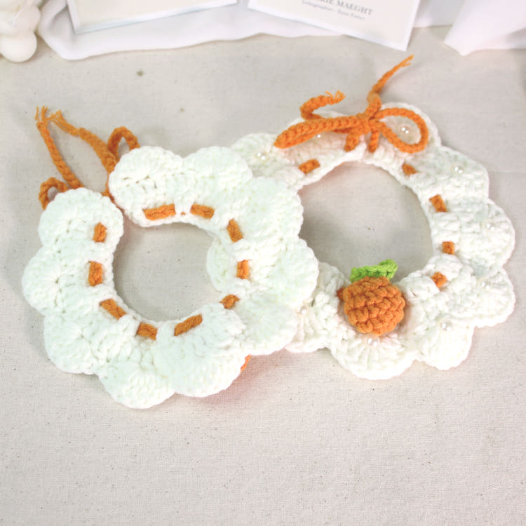 [KIMnyang_deng] Освежающая цитрусовая вязаная кружевная накидка для щенка и кота