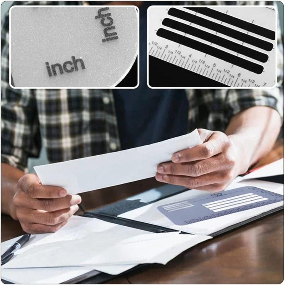4/6Pcs DIY Guide Envelope Template Multi-use Letter Card Templates Kid Gift Templates Ruler Office