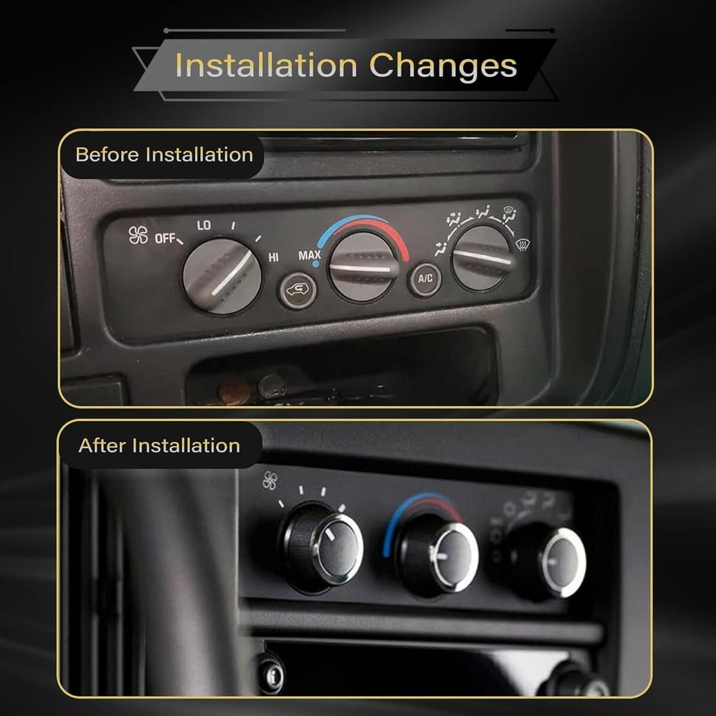 Priprilod AC Temperature Control Knob Compatible with Chevrolet Express 2008-2021 Compatible with GMC Savana 2008-2017#84141127 84793085