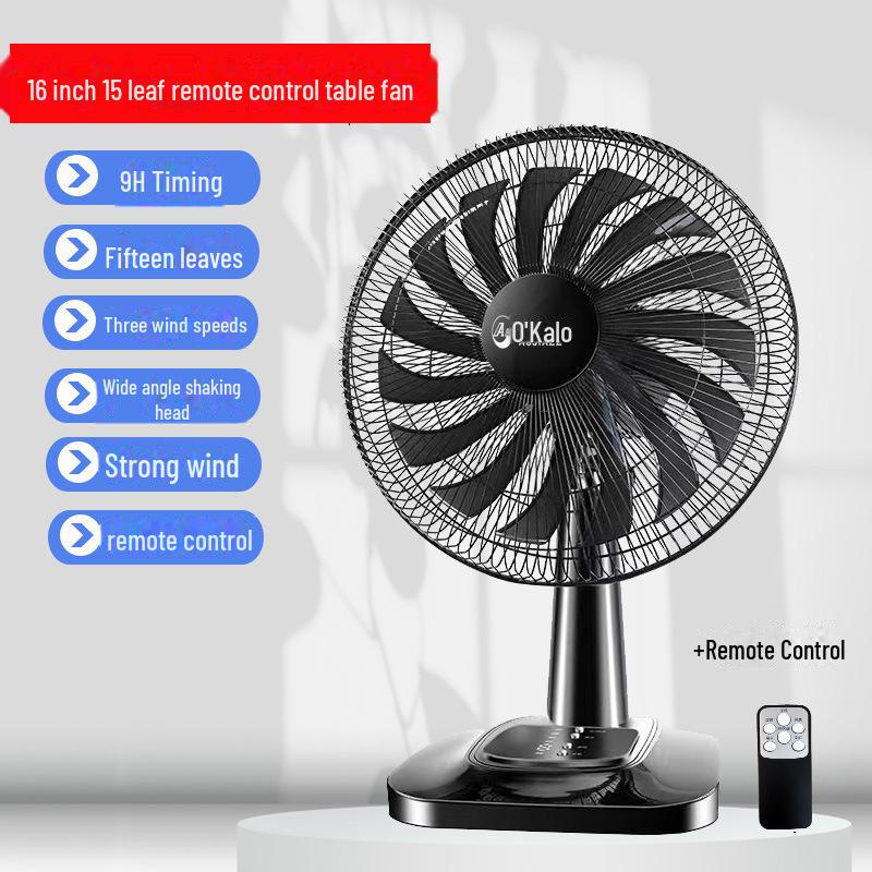 Бесшумный настольный электрический вентилятор: 12/16-дюймовый качающийся настольный вентилятор для дома или общежития