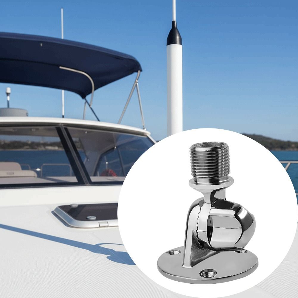 25mm Diameter Marine Antenna Mount 316 Stainless Steel Adjustable Antenna Mount Boat Hardware