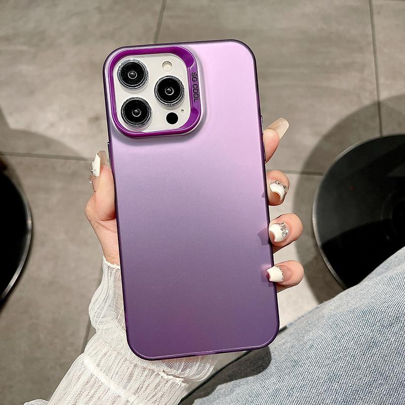 For Samsung S25 S24 S23 Plus S24 Ultra A06 A05s A13 A14 A15 Vivo Y02 Y15 Y16 Y17 Y28 Y27 Colorful Sliver Double Sided Hard Back Soft Edge Phone Case
