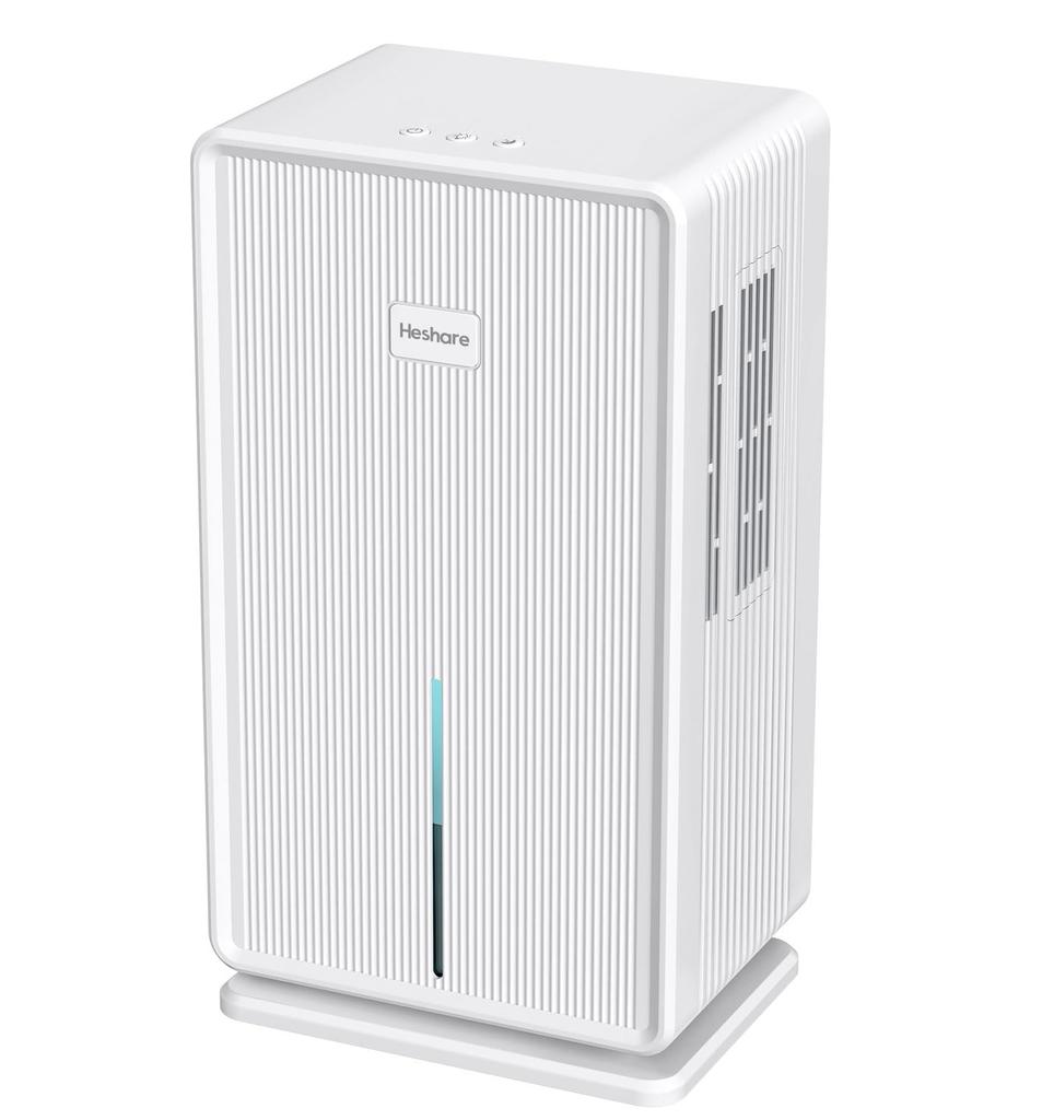 Heshare Large Rainy Full Water Compatible with Tatami Energy Moisture Room Mold Small Handle Included Dehumidifier, Capacity, 3L, Powerful,